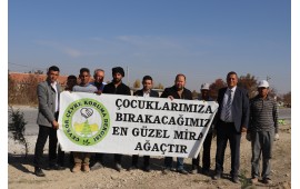 KARAMAN / AKÇAŞEHİR  2019 SONBAHAR'DA FİDAN DİKİMİ GERÇEKLEŞMİŞTİR. 