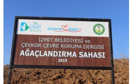 KOCAELİ / İZMİT MEVKİİ 16 ARALIK 2019 TARİHİNDE FİDAN DİKİMİ GERÇEKLEŞMİŞTİR.
