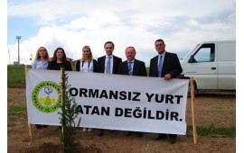BURSA / İNEGÖL 24 MAYIS 2012  ALANYURT MEVKİİNDE 5000 ADET TOROS SEDİRİ DİKİLMİŞTİR.